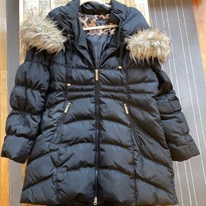 Laundry L black winter coat